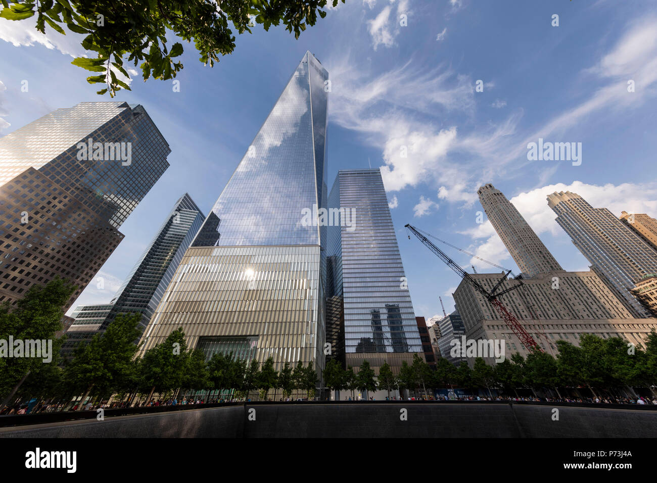 9/11 Memorial. World Trade Center. New York City, U.S.A. Stock Photo
