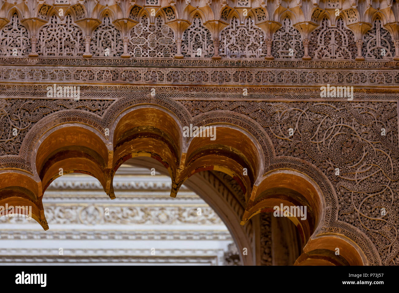 Interior of the Mosque–Cathedral of Córdoba. June, 2018. Andalusia, Spain Stock Photo