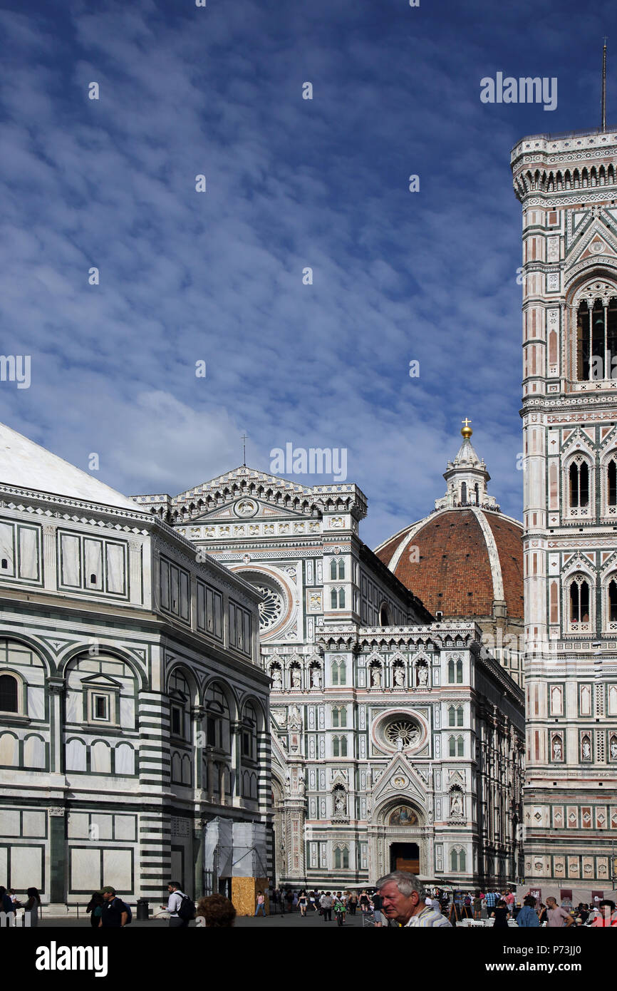the duomo or cathedral of santa maria del fiore and its famous ...