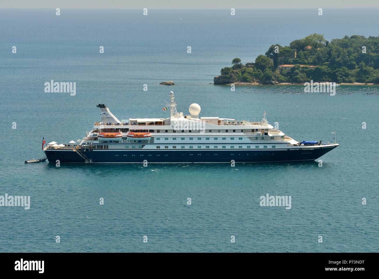 SeaDream II luxury vacation portovenere Stock Photo