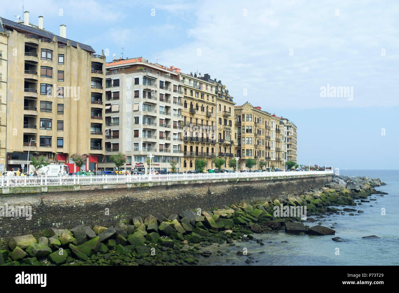 Pictures of Donostia / San Sebastián Basque Country 2018, playa de ondarreta and playa concha and beaches Stock Photo