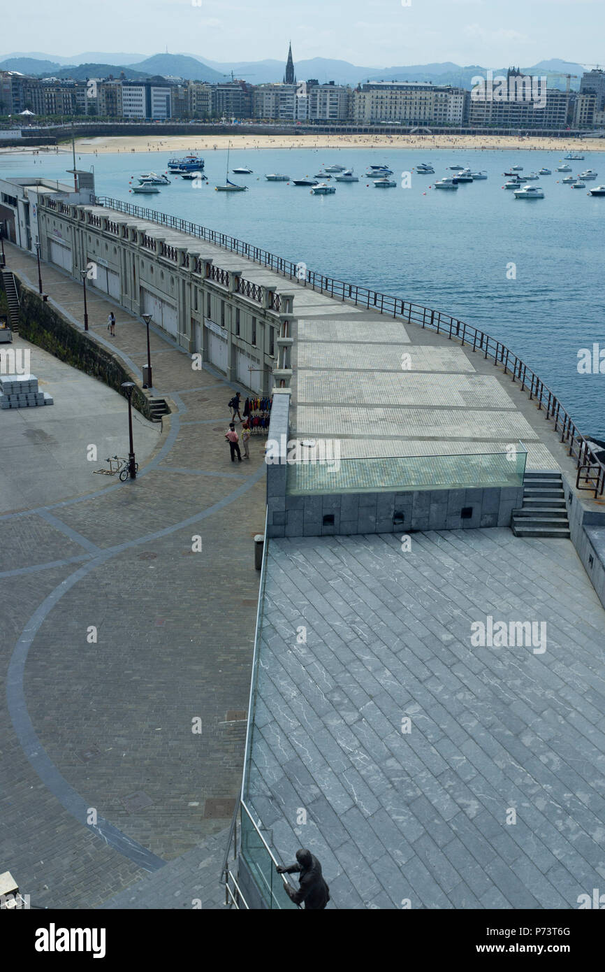 Pictures of Donostia / San Sebastián Basque Country 2018, playa de ondarreta and playa concha and beaches Stock Photo