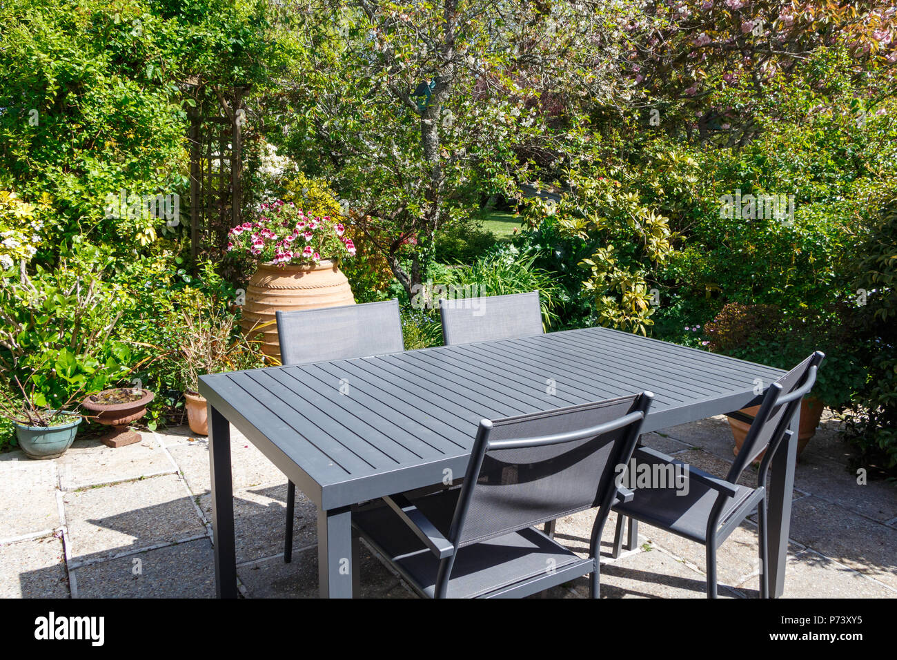 Grey Garden Furniture High Resolution Stock Photography And Images Alamy
