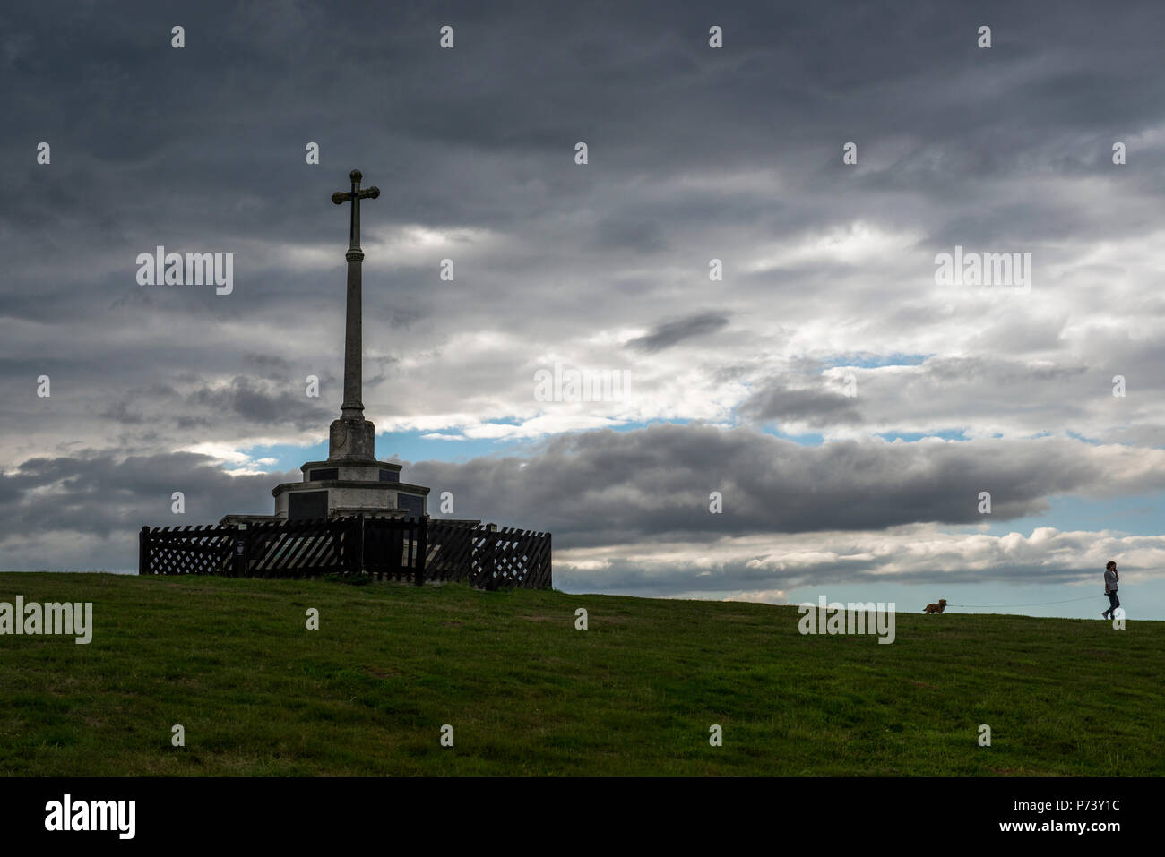 The Ampthill Camp Memorial Cross, Ampthill Park, Bedfordshire, UK Stock Photo