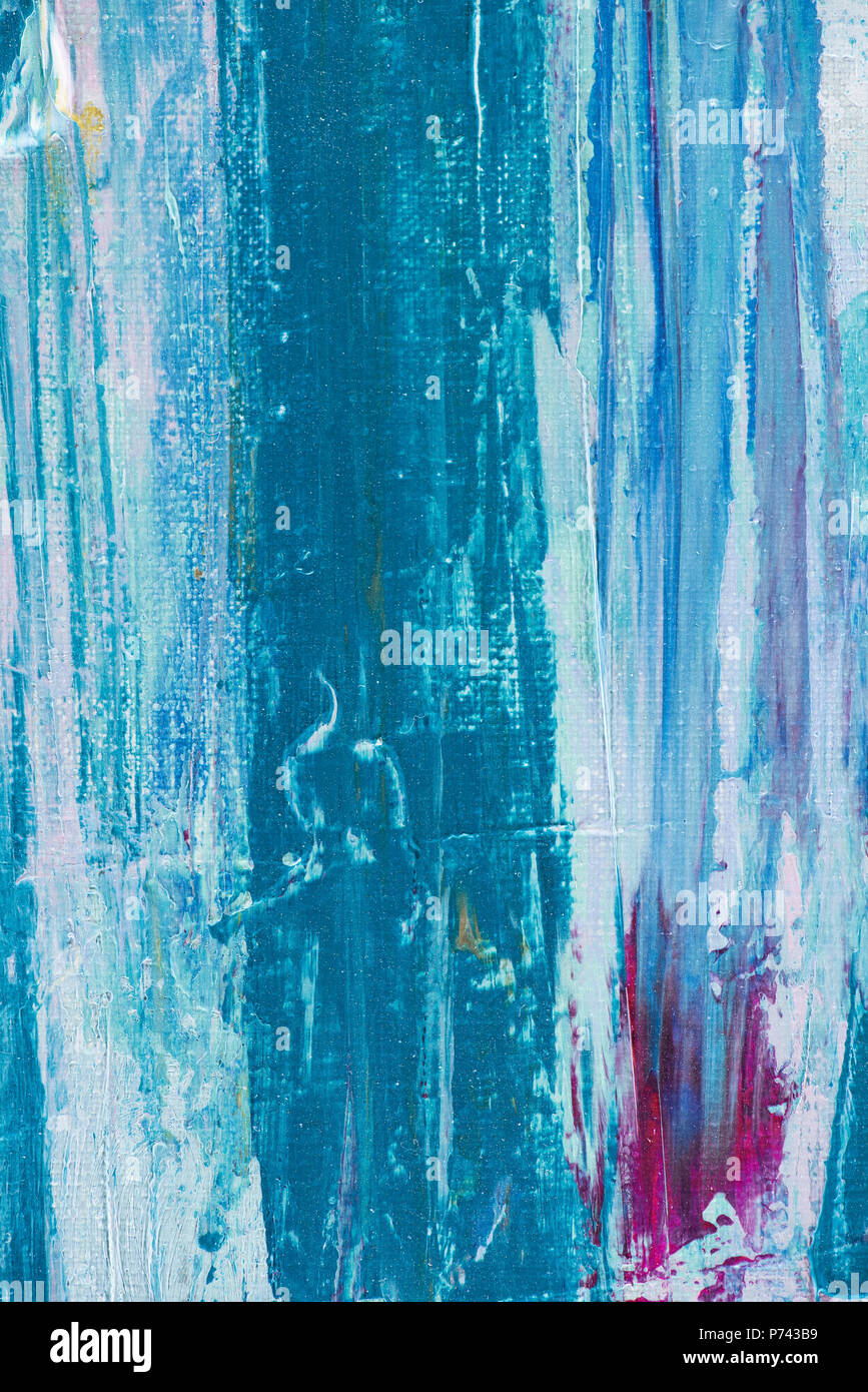background with blue brush strokes of oil paint Stock Photo - Alamy