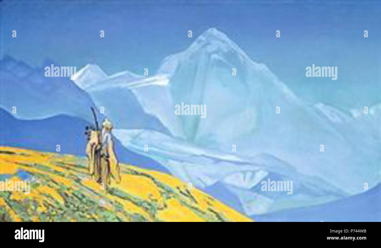 Work by Nicholas Roerich . before 1947 9 Charaka-1932.jpg!PinterestLarge Stock Photo