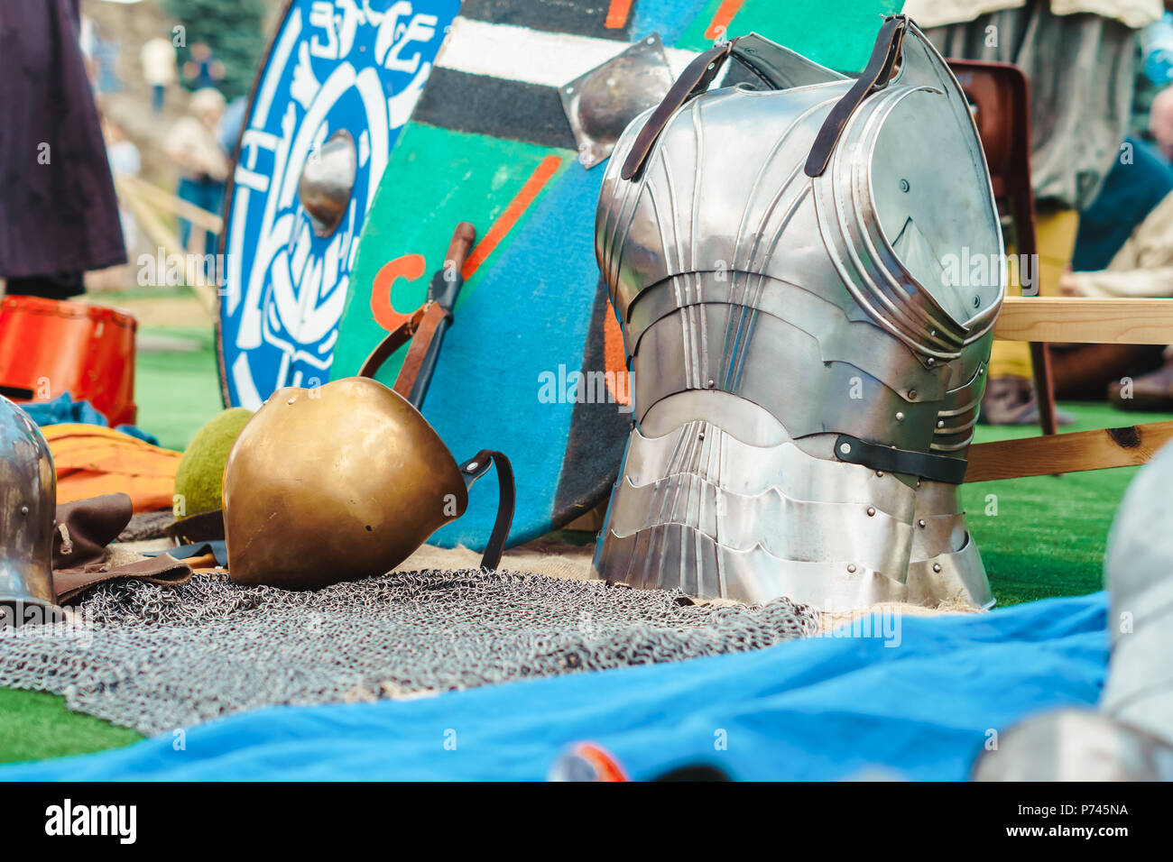 iron knight's armor Stock Photo Alamy