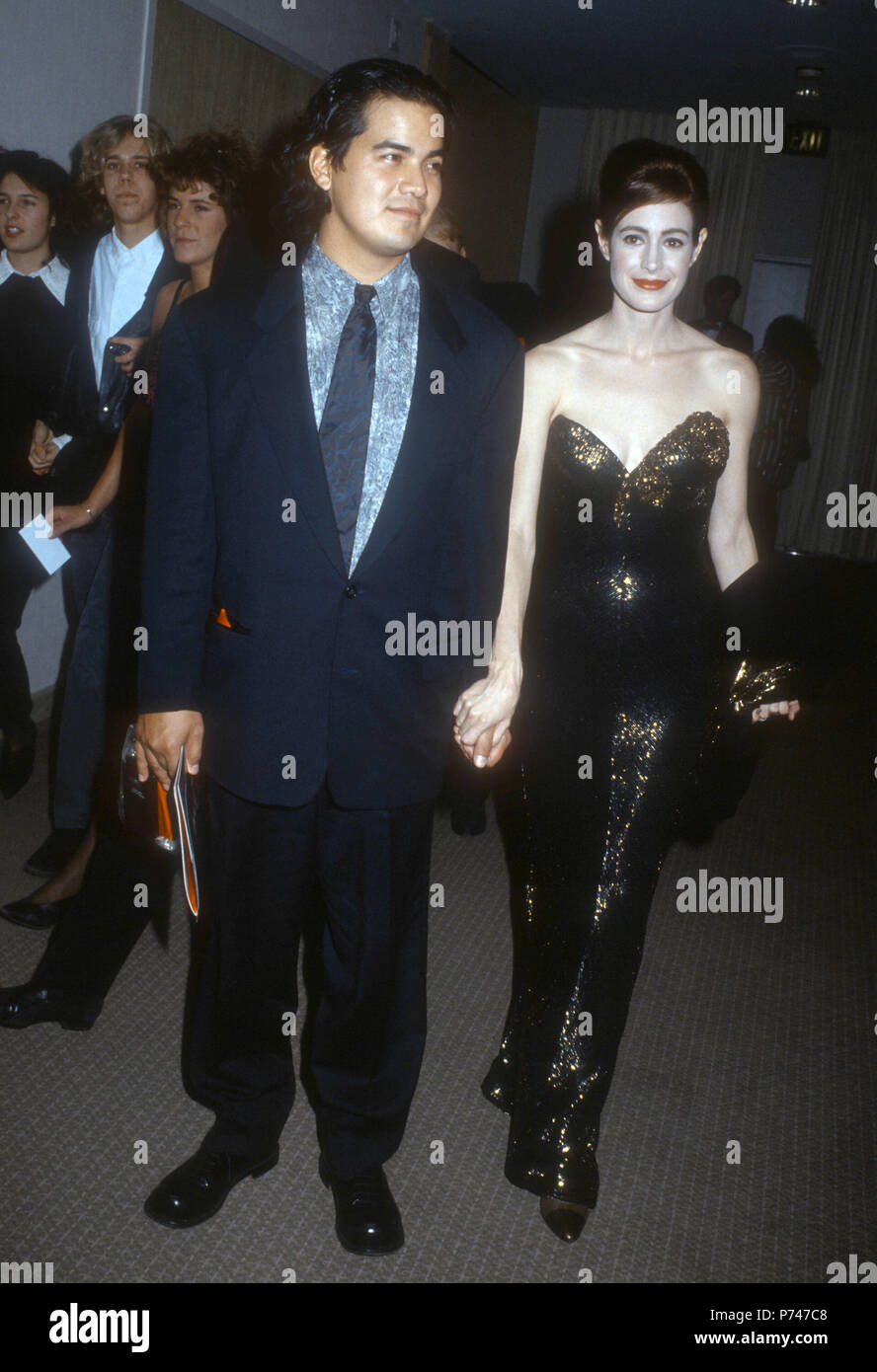 BEVERLY HILLS, CA JANUARY 18 (L R) Robert Lujan and actress Sean