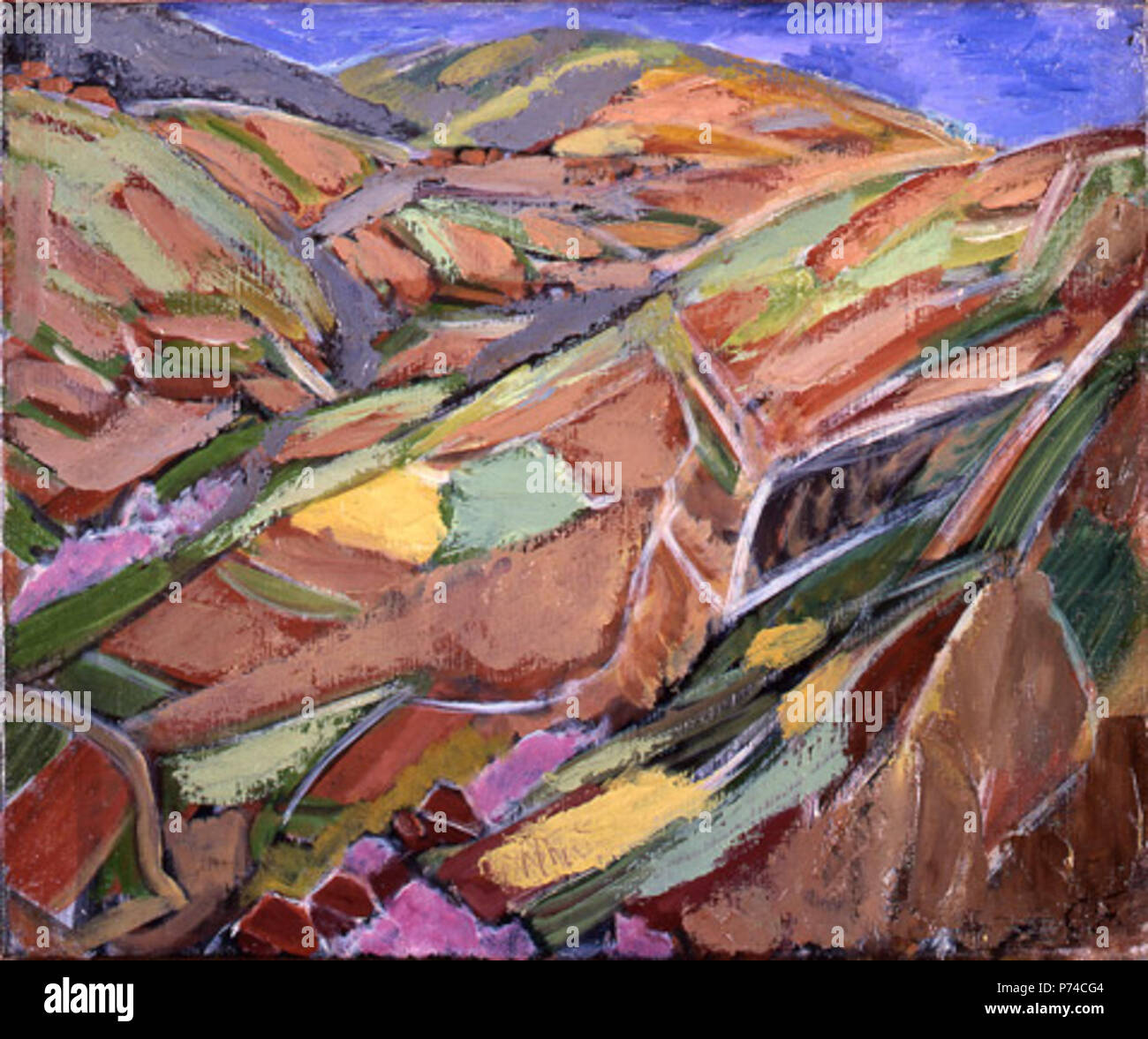 English: Land Tilled to the Mountain Tops, by Fujishima Takeji 