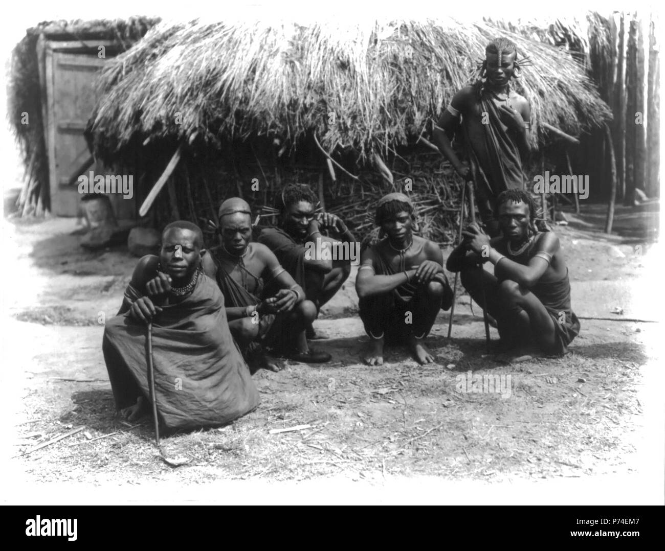 1920-1930 Native Types of Africa Stock Photo