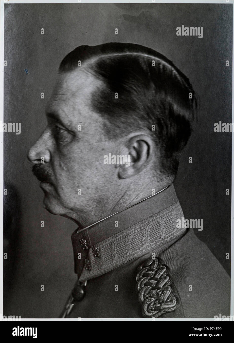 Portrait of Carl Gustaf Emil Mannerheim Stock Photo