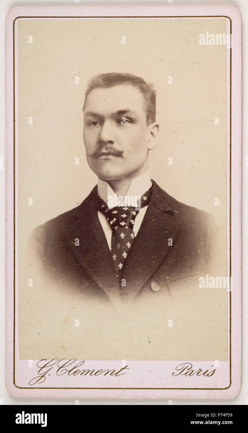 Portrait of Axel Gallén in Paris, 1889 Stock Photo