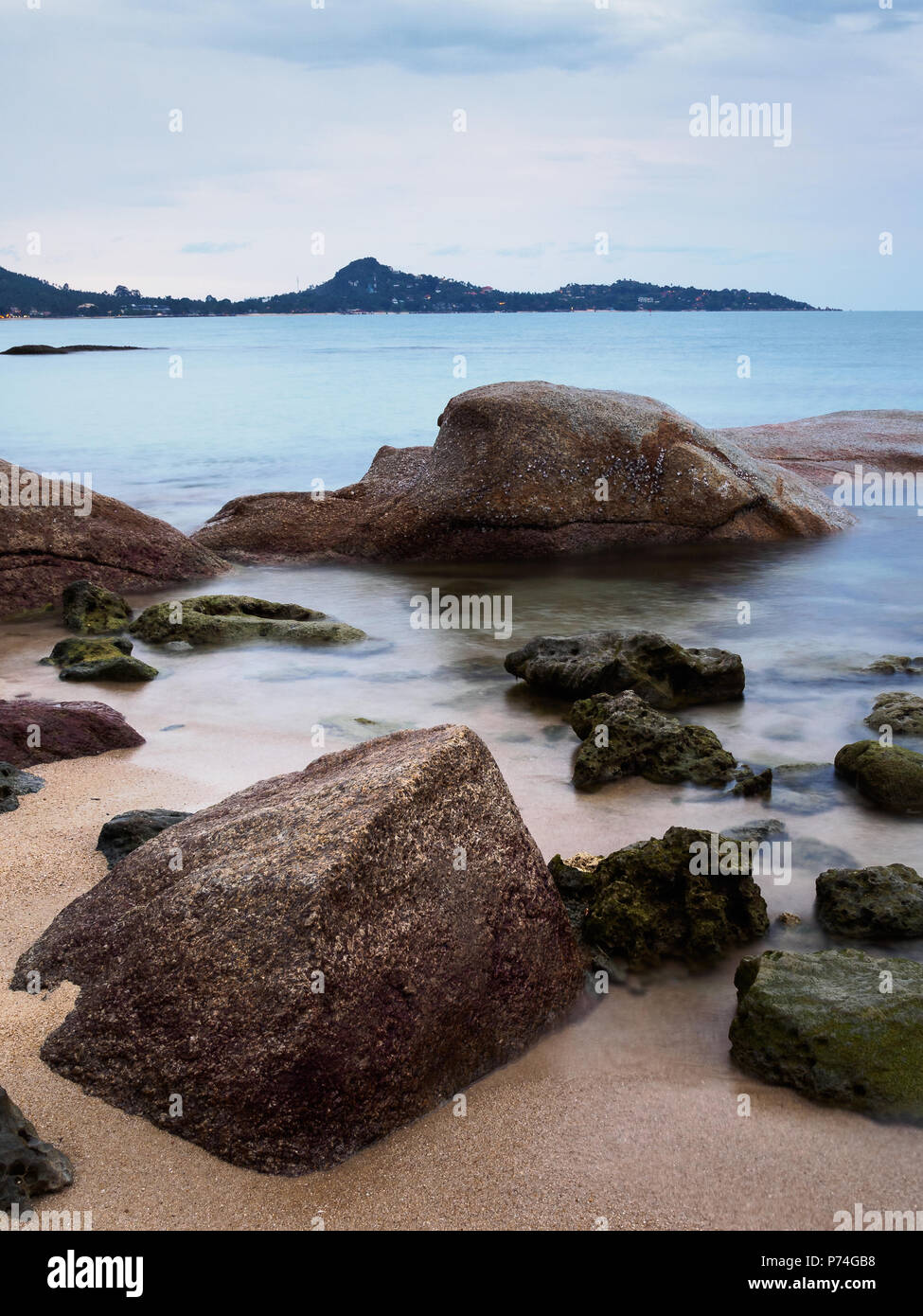 Large rocks on the beach Stock Photo - Alamy