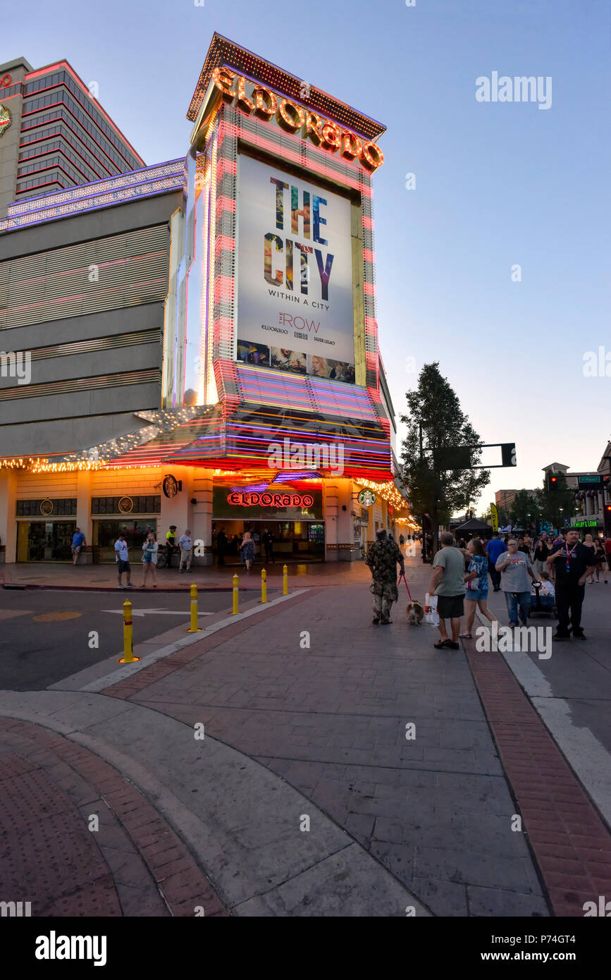The Eldorado Casino and Resort on the Reno Strip Stock Photo