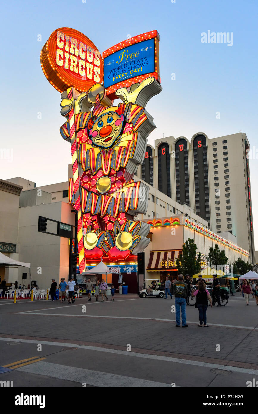 Circus Circus Casino and Resort in Reno, Nevada Stock Photo