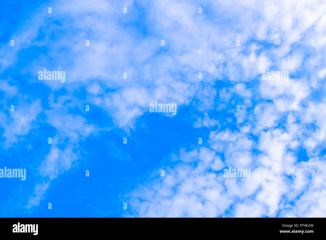Beautiful clouds with blue sky background. Nature weather, cloud blue   fluffy clouds in the blue  space for editing Stock Photo - Alamy