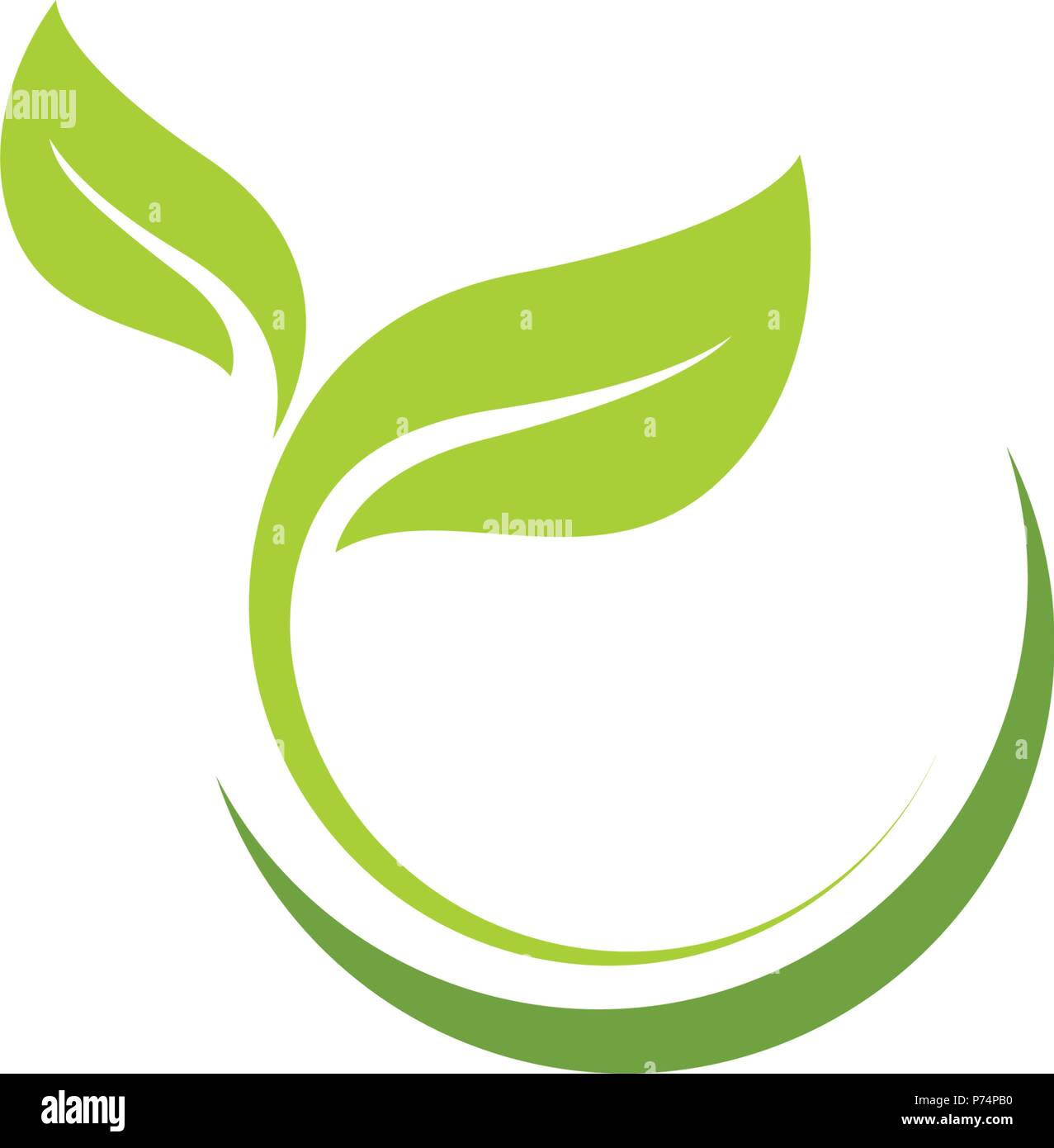 Logos of green Tree leaf ecology nature element vector Stock Vector ...