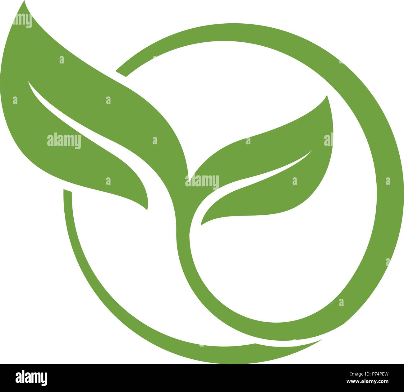 Logos of green Tree leaf ecology nature element vector Stock Vector ...