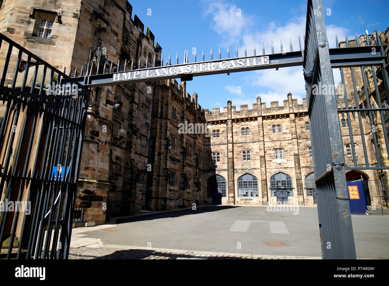 courtyard interior of hmp lancaster castle jail prison lancaster