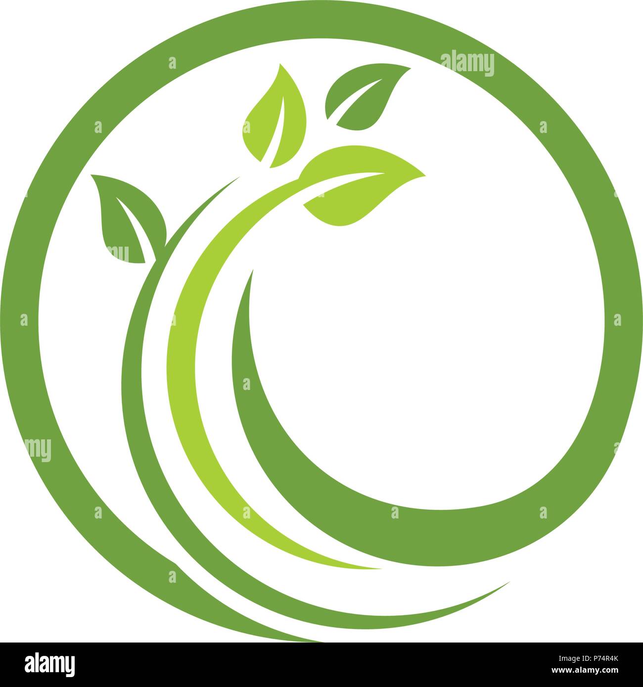 Logos of green Tree leaf ecology nature element vector Stock Vector ...