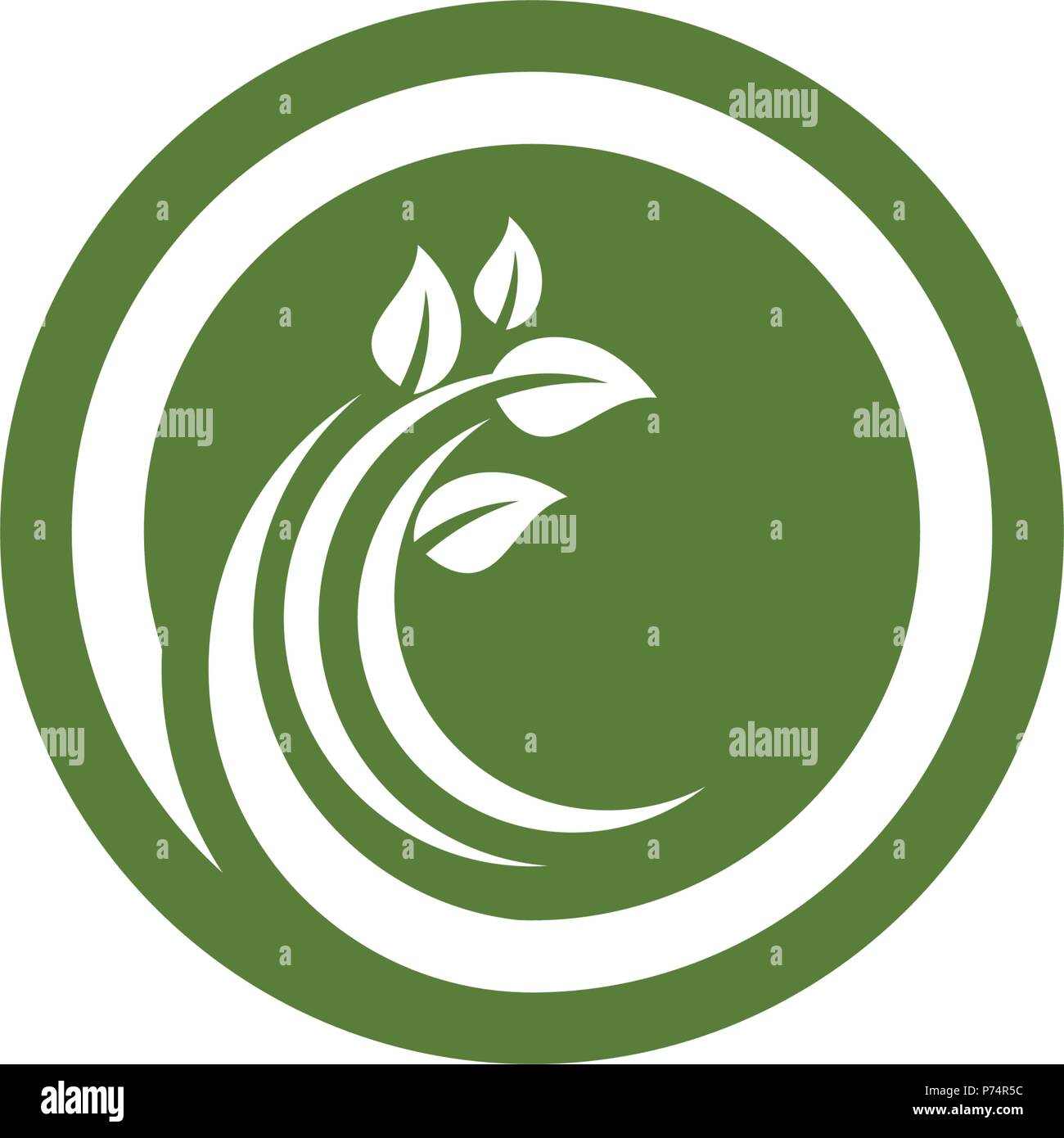 Logos of green Tree leaf ecology nature element vector Stock Vector ...