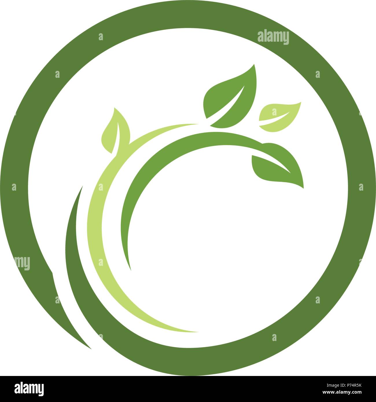 Logos of green Tree leaf ecology nature element vector Stock Vector ...