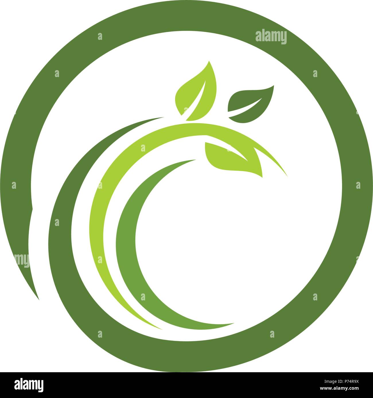 Logos of green Tree leaf ecology nature element vector Stock Vector ...