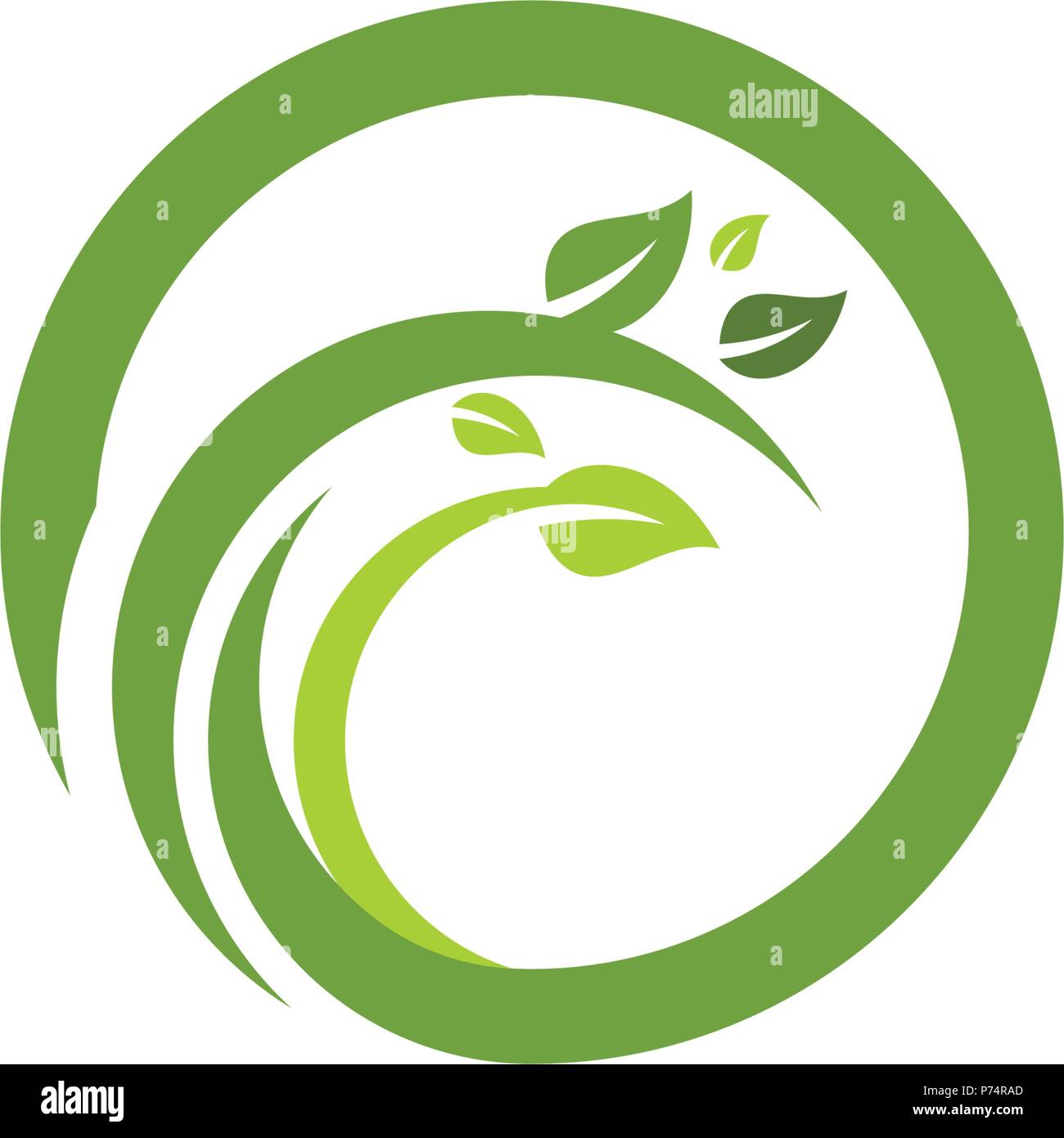 Logos of green Tree leaf ecology nature element vector Stock Vector ...