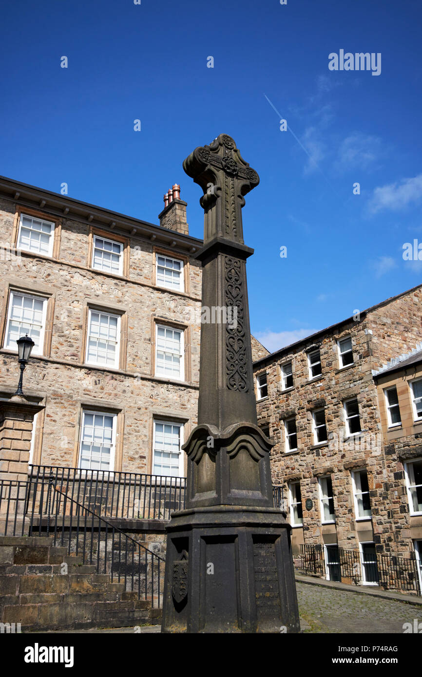 covell cross outside the judges lodges museum former town house and gillow museum  england uk Stock Photo