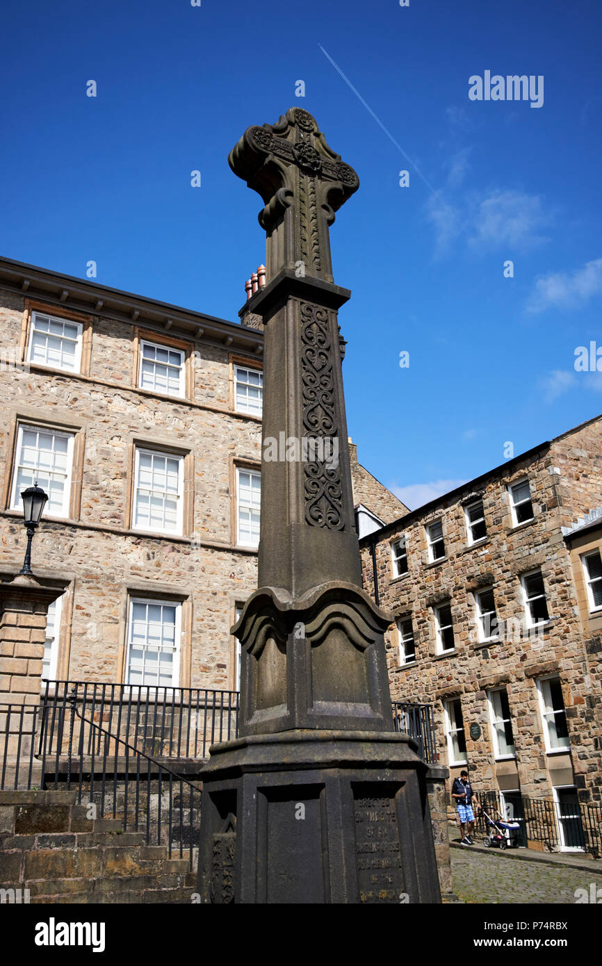 covell cross outside the judges lodges museum former town house and gillow museum  england uk Stock Photo