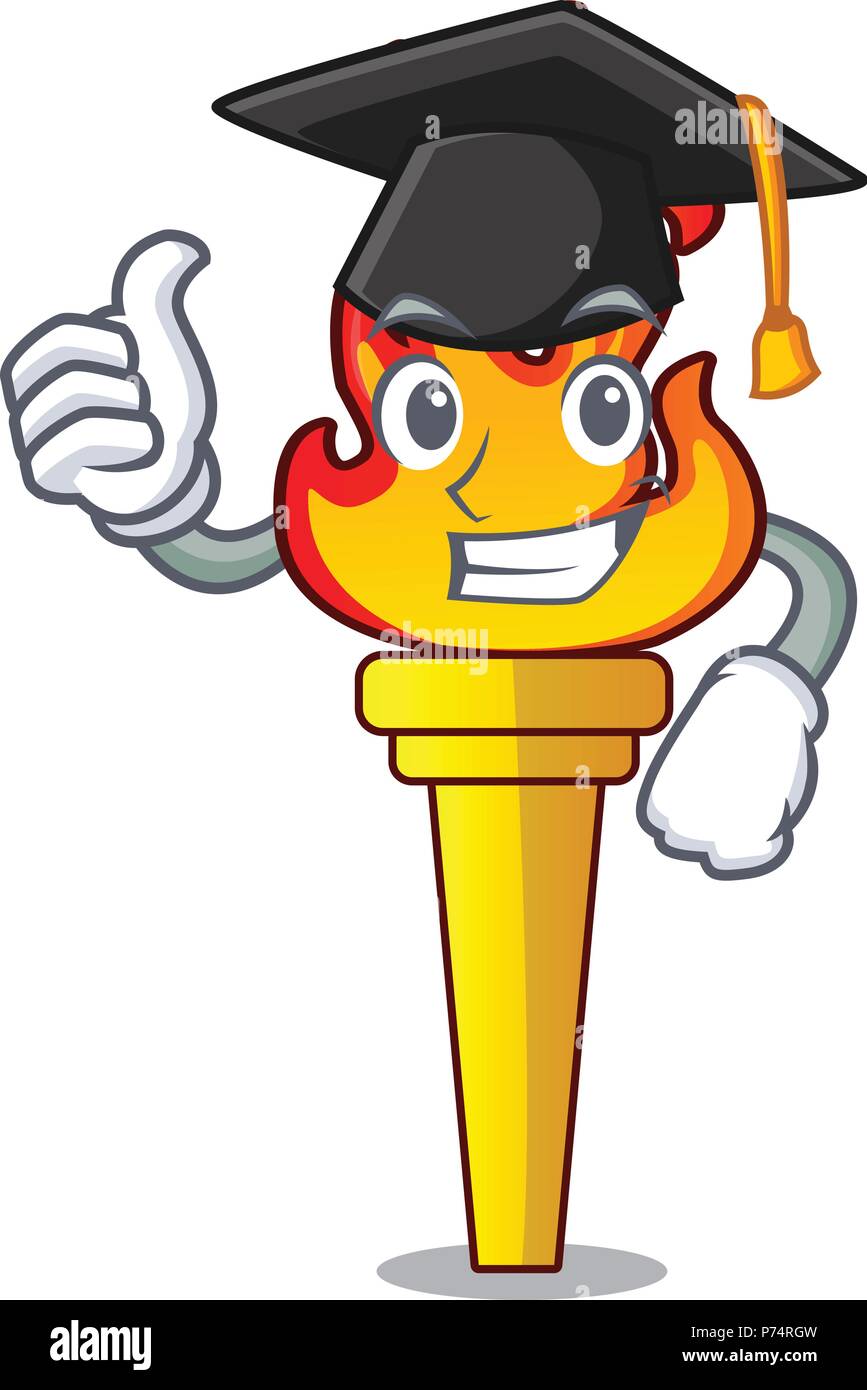 Graduation Torch Graduation torch character cartoon style Stock Vector Image & Art - Alamy