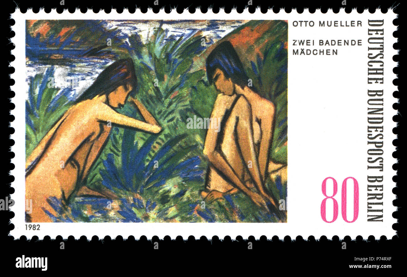 German painter, university teacher and graphic artist. N/A 218 Stamps of Germany (Berlin) 1982, MiNr 679 Stock Photo