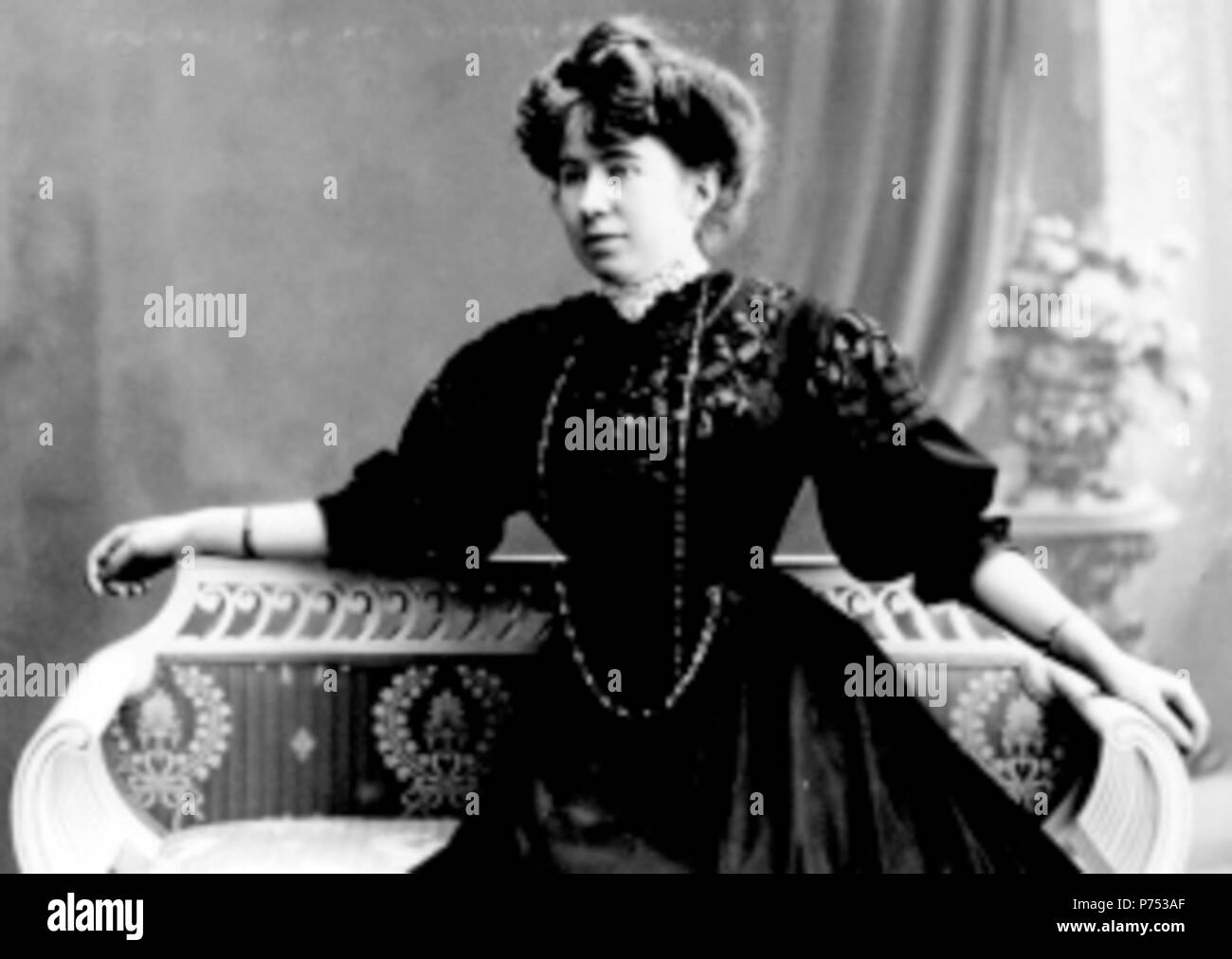 Lëtzebuergesch: D'Helen Buchholtz. Foto vum Charles Bernhoeft . circa 1900 139 Helen Buchholtz w Stock Photo