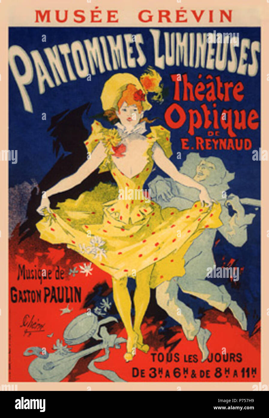 . between 1896 and 1900 26 Cheret, Jules - Pantomimes Lumineuses (pl 41) Stock Photo