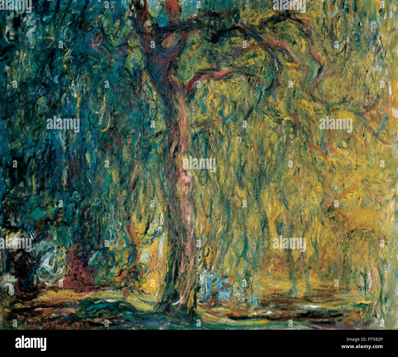 . Weeping Willow 1918-19 28 Claude Monet Weeping Willow Stock Photo - Alamy