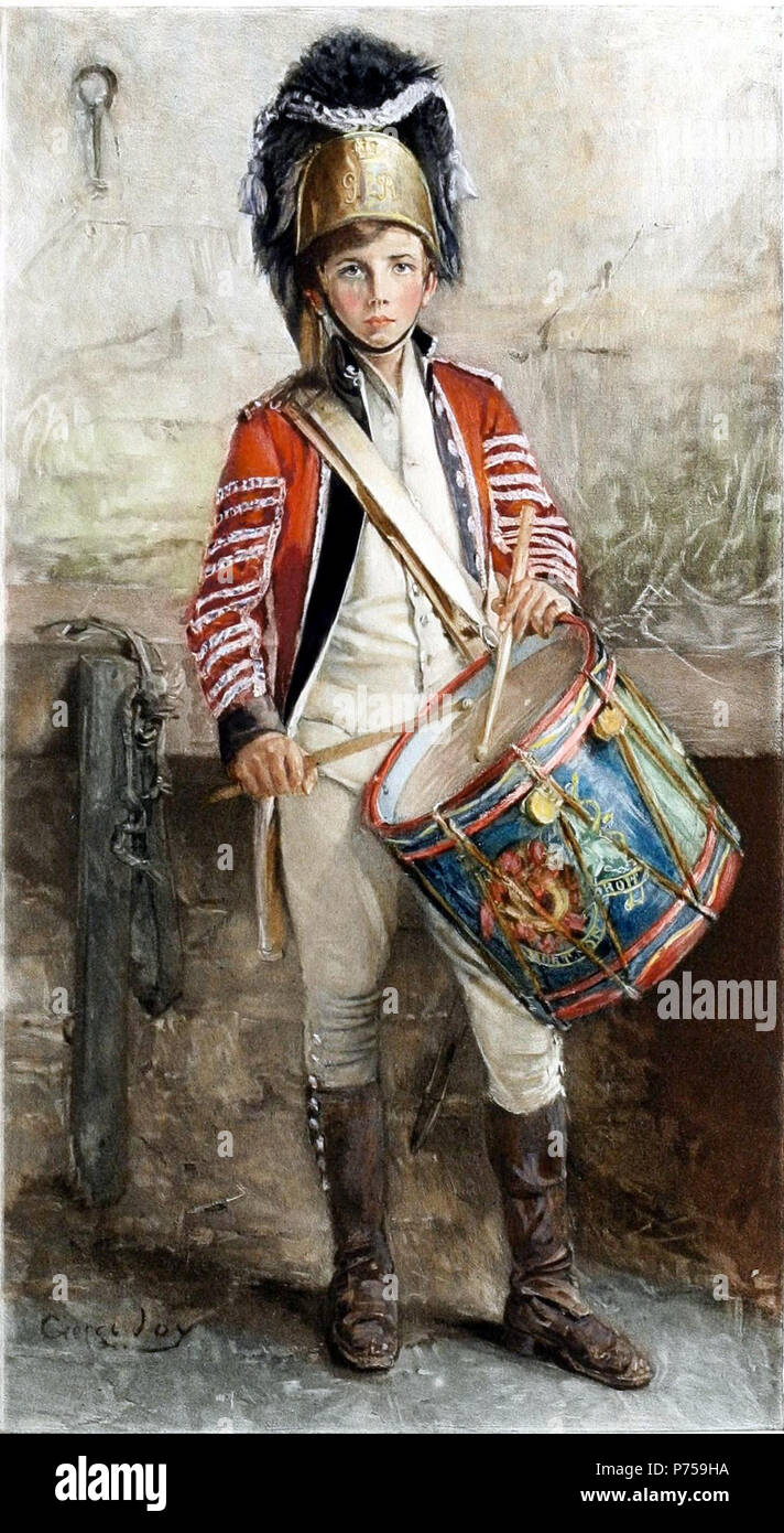 . English An English drummer boy. Français Un Tambour anglais. 1902