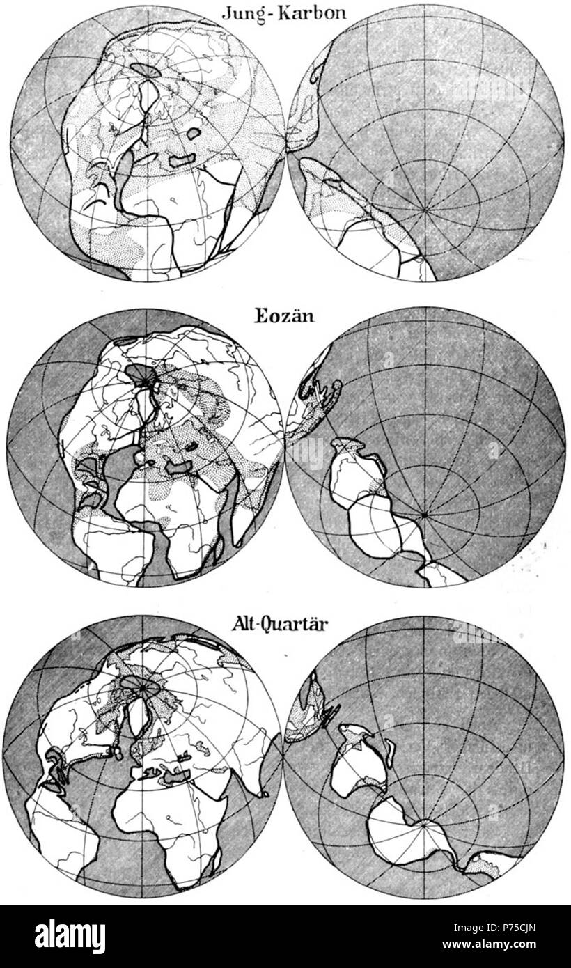 32 De Wegener Kontinente g 05 Stock Photo - Alamy
