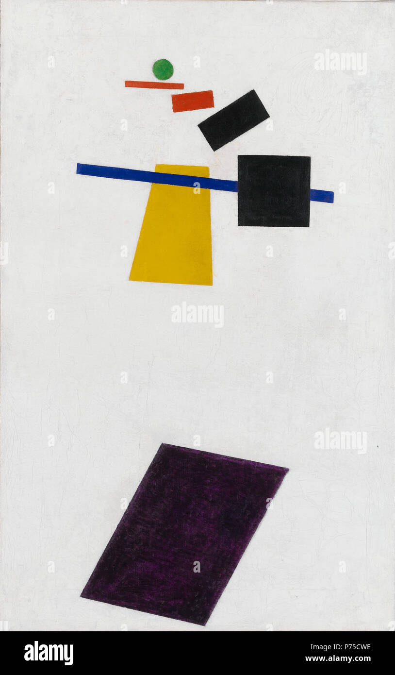 . Suprematism. Soccer Player in the Fourth Dimension  1915 219 Suprematism. Soccer Player in the Fourth Dimension Stock Photo