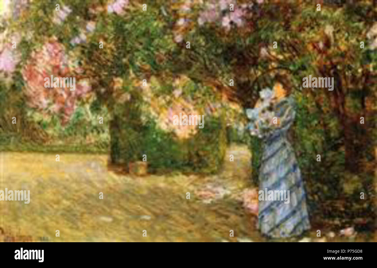 Tableau Toile – Childe Hassam 'La Maison De La Brosse' – Prêt à Accrocher – Plusieurs Coloris
