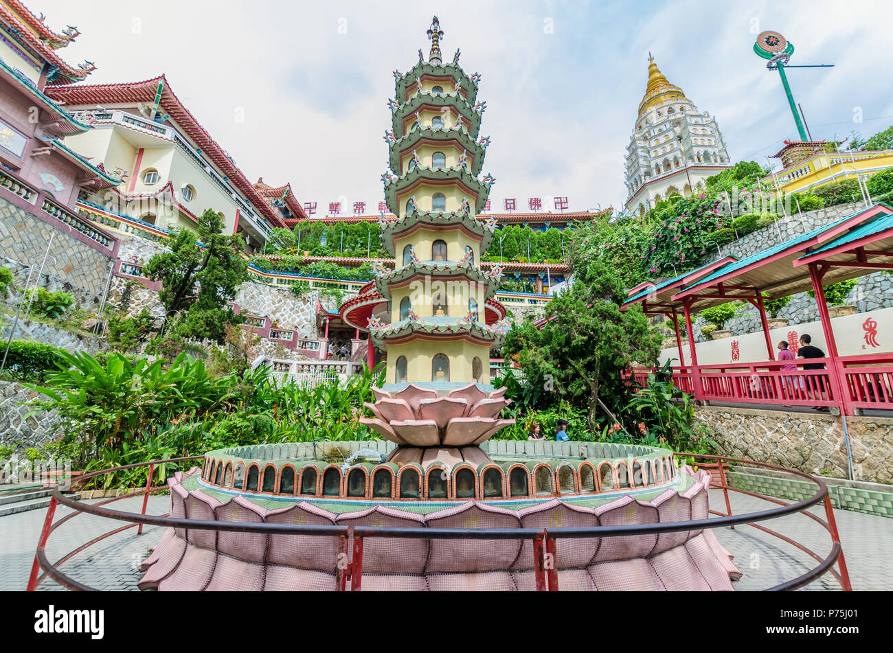 Penang,Malaysia - July 19,2015 : Kek Lok Si temple a Buddhist temple situated in Air Itam in Penang.It is one of the best known temples on the island. Stock Photo