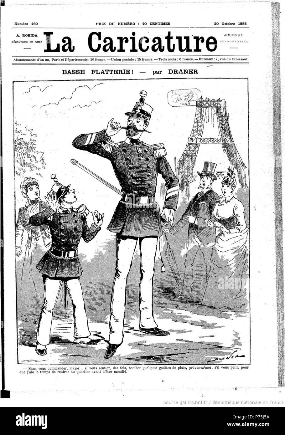 English: Basse Flaterie from La Caricature by Draner (1833–1926 