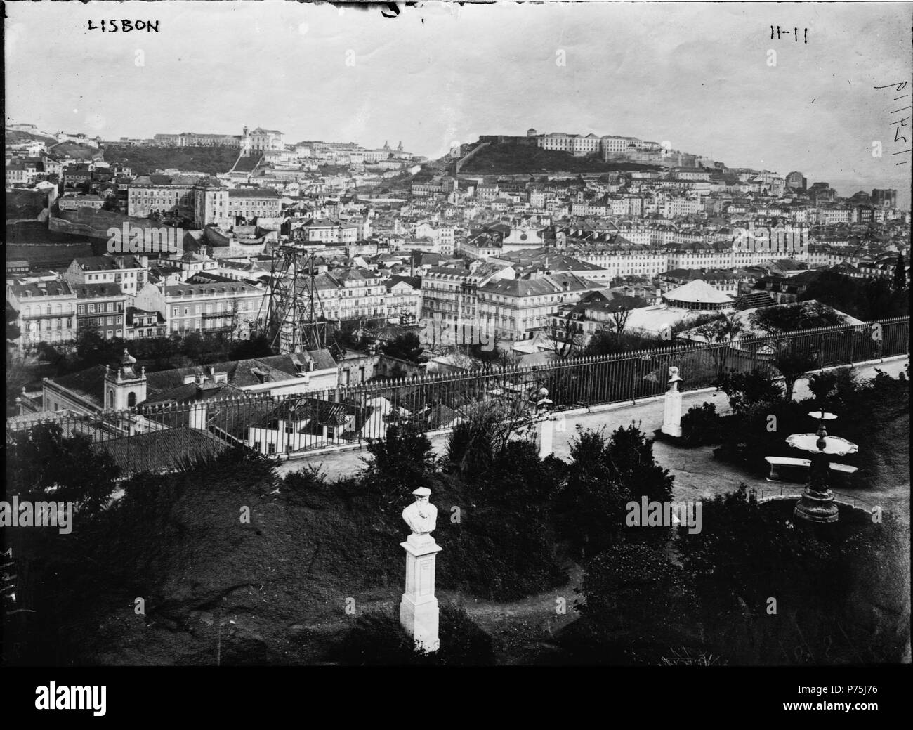 English: City View, Lisbon, Portugal. Português: Vista Geral de Lisboa. TITLE: City View, Lisbon, Portugal CALL NUMBER: LC-B2- 11-11[P&P] REPRODUCTION NUMBER: LC-DIG-ggbain-00064 (digital file from original neg.) RIGHTS INFORMATION: No known restrictions on publication. MEDIUM: 1 negative : glass ; 5 x 7 in. or smaller. CREATED/PUBLISHED: 1/24/19. CREATOR: Bain News Service, publisher. NOTES: Forms part of: George Grantham Bain Collection (Library of Congress). Title from unverified data provided by the Bain News Service on the negatives or caption cards. General information about the Bain Col Stock Photo