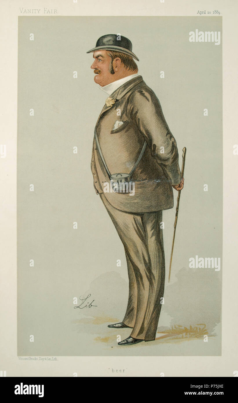 English The Hon George Higginson Allsopp M P Beer Lithograph April 18 15 X10 5 Vanity Fair Portrait Statesmen No 566 18 9 George Higginson Allsopp By Libero Prosperi 18 Stock Photo Alamy