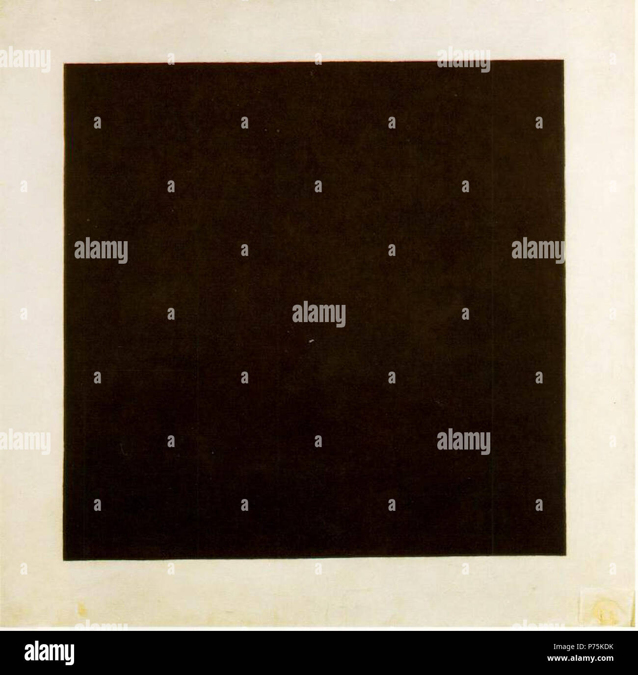 .  :   Deutsch: Schwarzes Quadrat English: Black Square  1924 161 Malevich.black-square Stock Photo