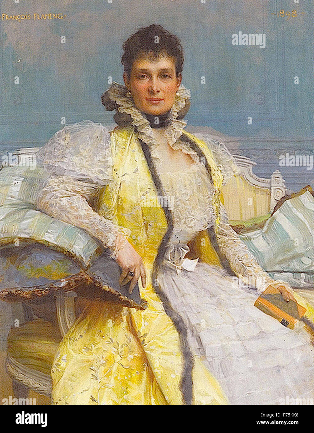 Maria Pavlovna . 1898 162 Maria Pavlovna by F. Flameng (1898) Stock Photo