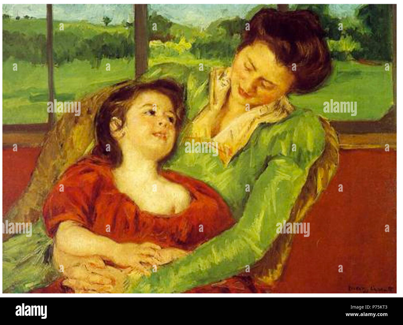 163 Mary Cassatt Mère et enfant 1903 Armory Show 1913 Stock Photo - Alamy
