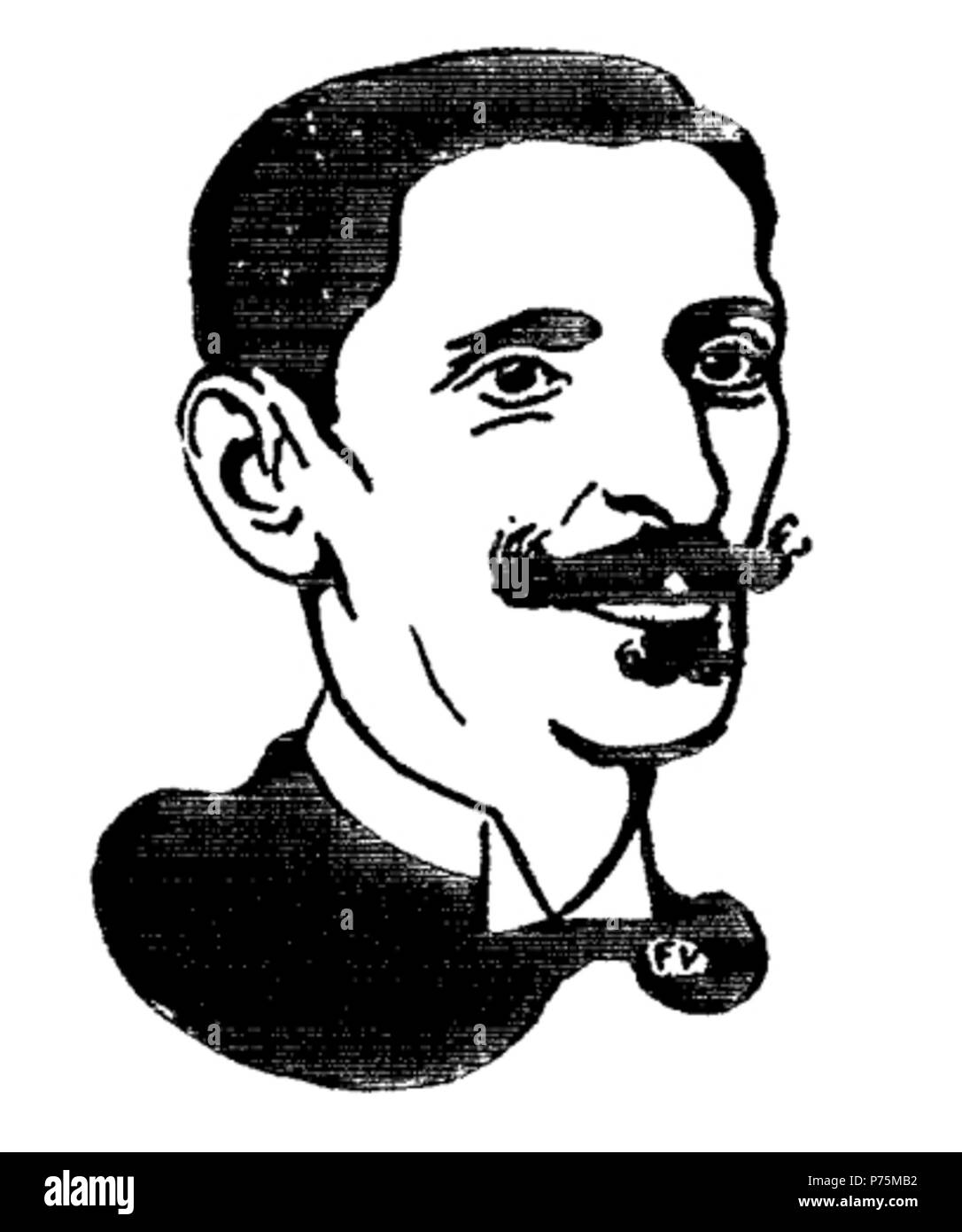Portrait of French pacifist and esperantist Gaston Moch (1859-1935) by Félix Valloton (1865-1925) . 1898 165 Gaston Moch by Vallotton Stock Photo
