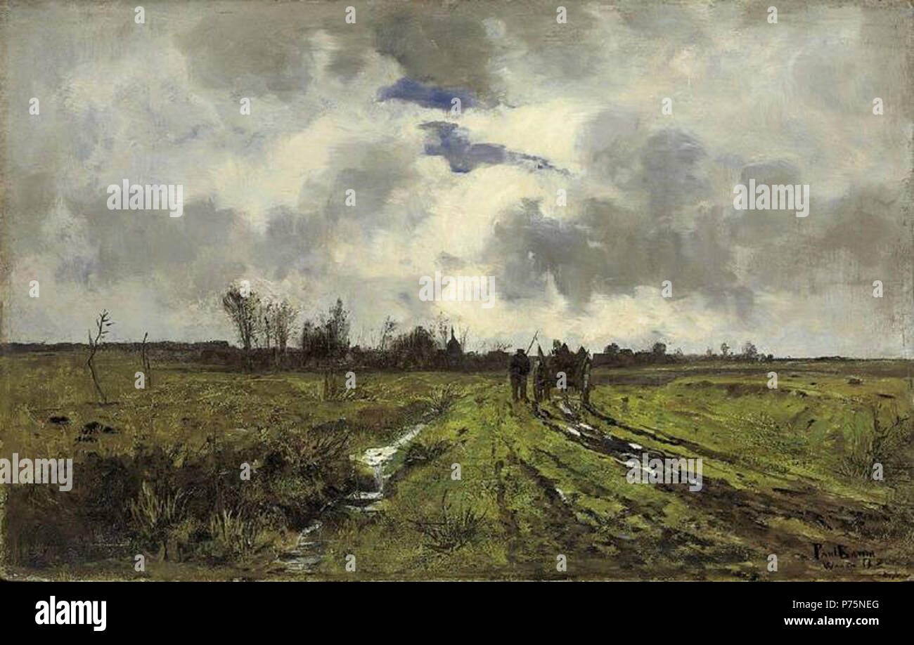 176 Paul Baum Vorfrühlingsweg Stock Photo