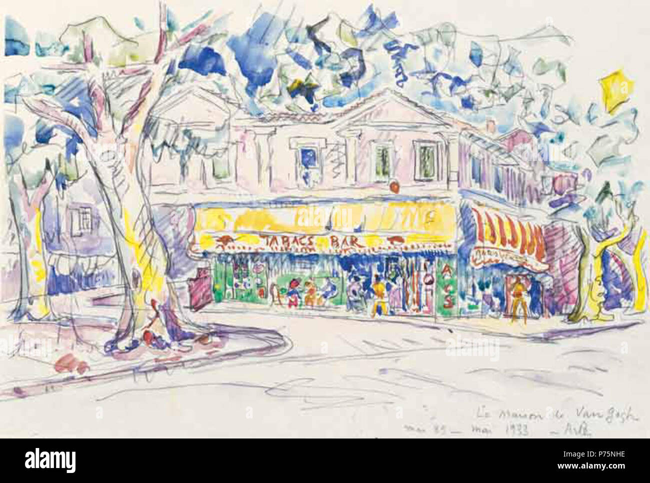 The Yellow House Arles Stock Photos The Yellow House Arles Stock