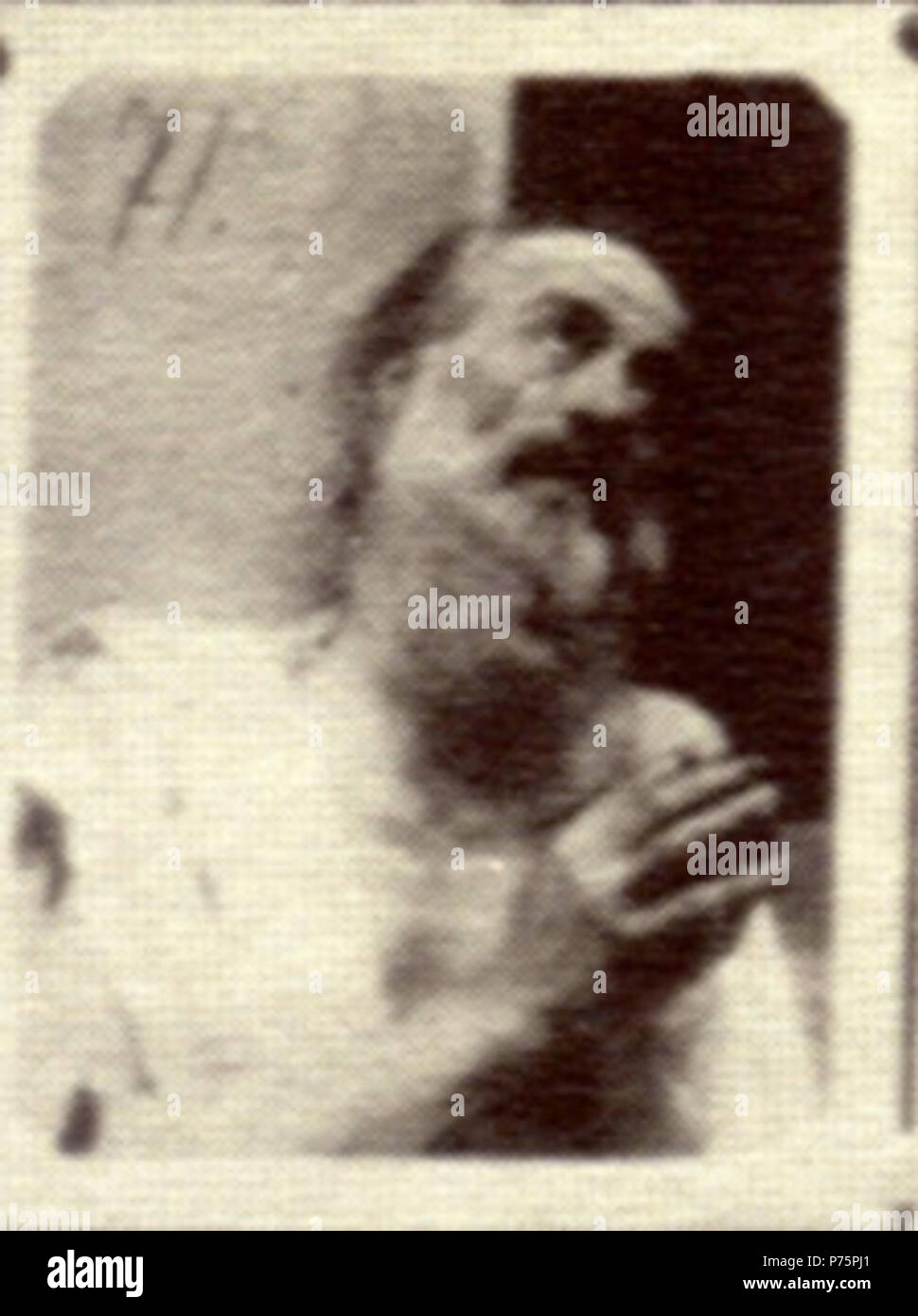 Tirage Photographique Albuminé Vintage - Portrait De Giacomo Lanfranchi Travesti Par Von Gloeden - Vers 1890